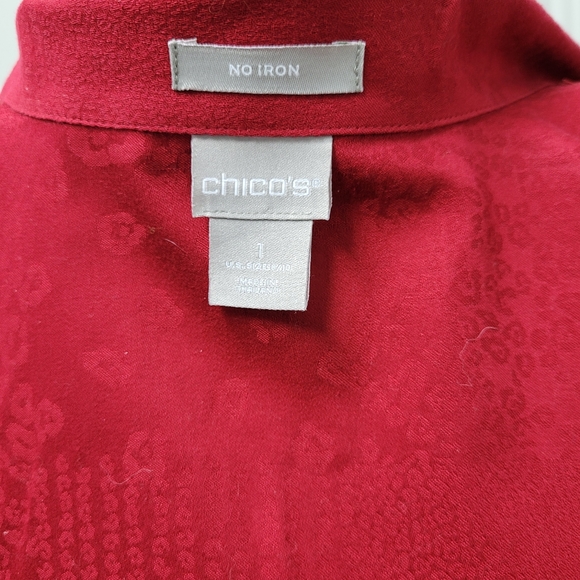 Chico's No-iron Long Sleeve Shirt/Jacket - Picture 9 of 12